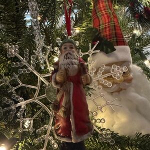Vintage Festive Santa Claus Ornament